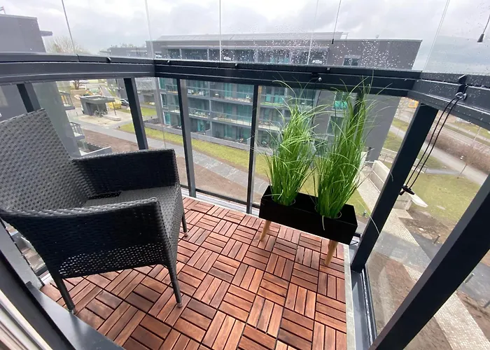 Brand New - Sea View - Balcony - Parking In Garage Apartment *